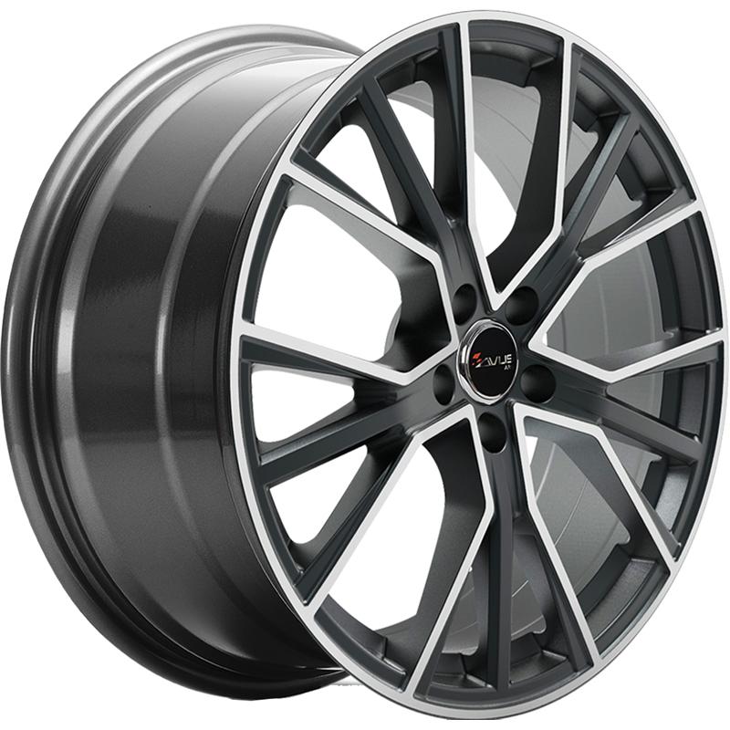 Cerchi in Lega Avus Af18 Matt Anthracite Polished 5 fori 20\" 9X20 ET25 5x112
