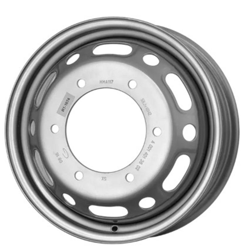 Cerchi in Lega MW GIANETTI RUOTE Steel Neutro 6 fori 16\" 5.5X16 ET117 6x205