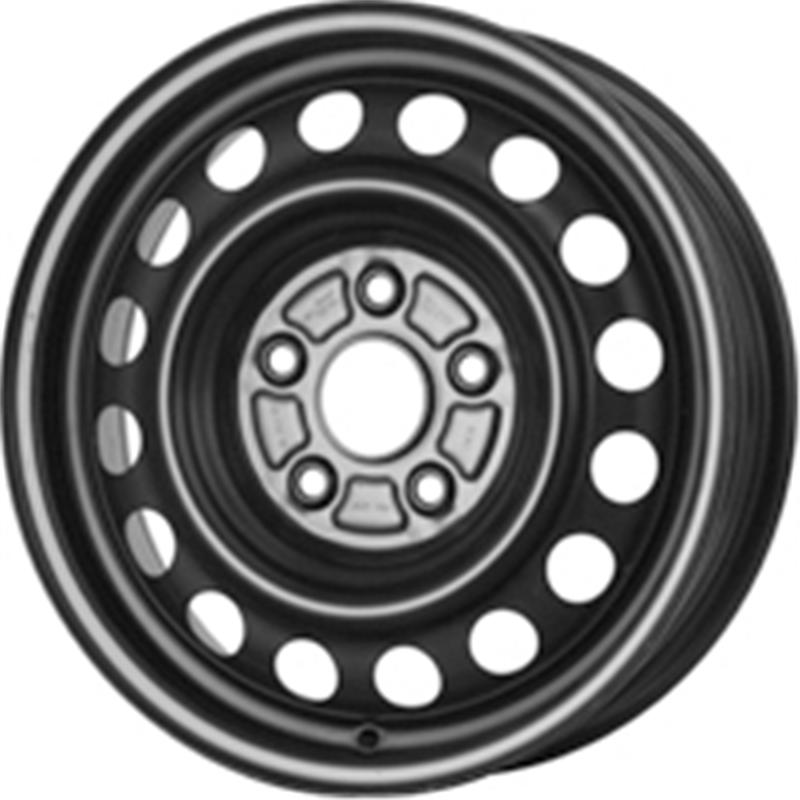 Cerchi in Lega Mw gianetti ruote Steel Nero 5 fori 15\" 6X15 ET50 5x114.3