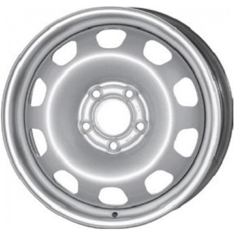 Cerchi in Lega Mw gianetti ruote Steel Silver 5 fori 16\" 6.5X16 ET50 5x114.3