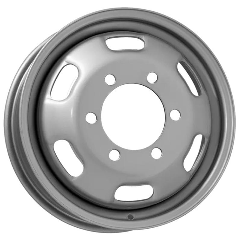 Cerchi in Lega MW GIANETTI RUOTE Steel Nero 6 fori 16\" 5.5X16 ET117 6x205