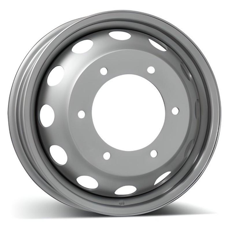 Cerchi in Lega MW GIANETTI RUOTE Steel Nero 6 fori 16\" 5.5X16 ET121.5 6x205