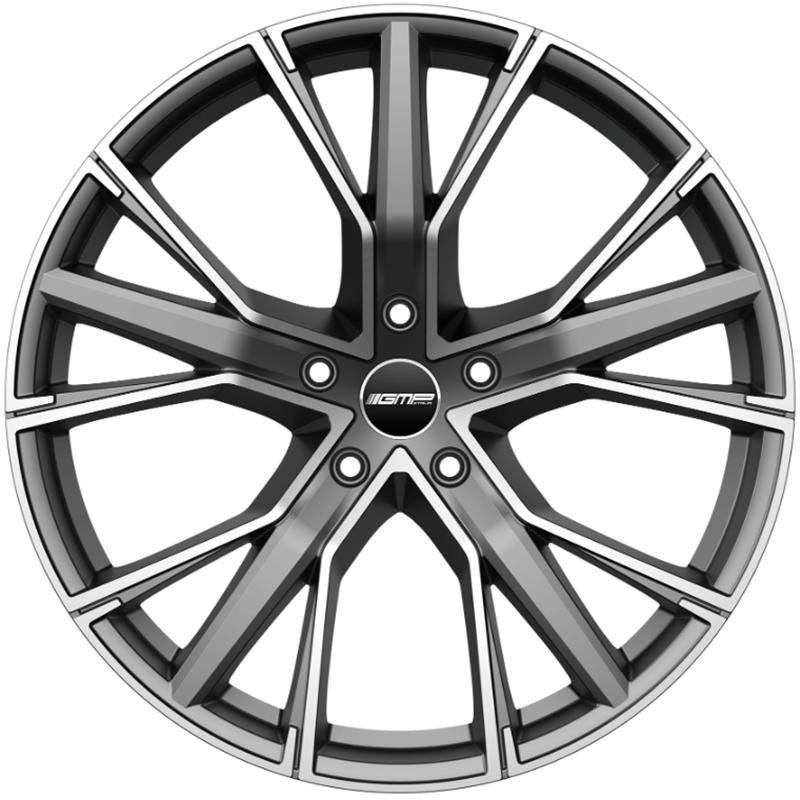 Cerchi in Lega Gmp Gunner Matt Anthracite Diamond 5 fori 22\" 9X22 ET35 5x112