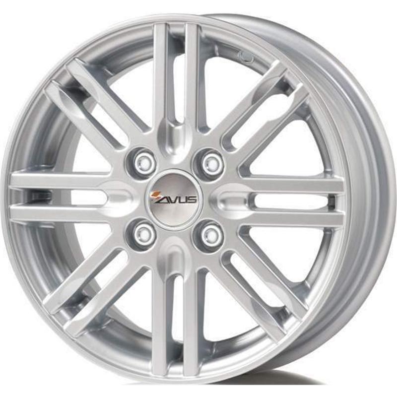 Cerchi in Lega Avus Koala Hyper Silver 4 fori 13\" 5X13 ET35 4x100