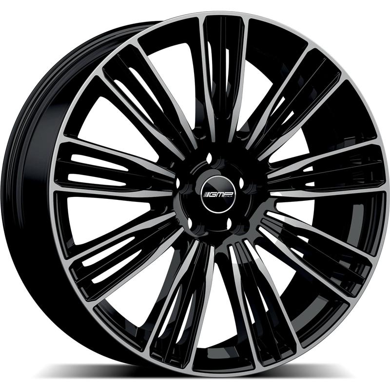 Cerchi in Lega Gmp Coventry Black Diamond 5 fori 22\" 9.5X22 ET42 5x108