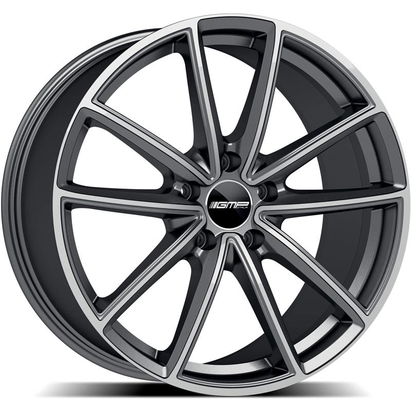 Cerchi in Lega Gmp Titan Antracite Diamantato 5 fori 22\" 10X22 ET48 5x130