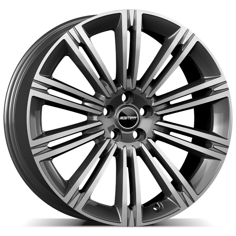 Cerchi in Lega Gmp Experience Antracite Diamantato 5 fori 22\" 9X22 ET40 5x108