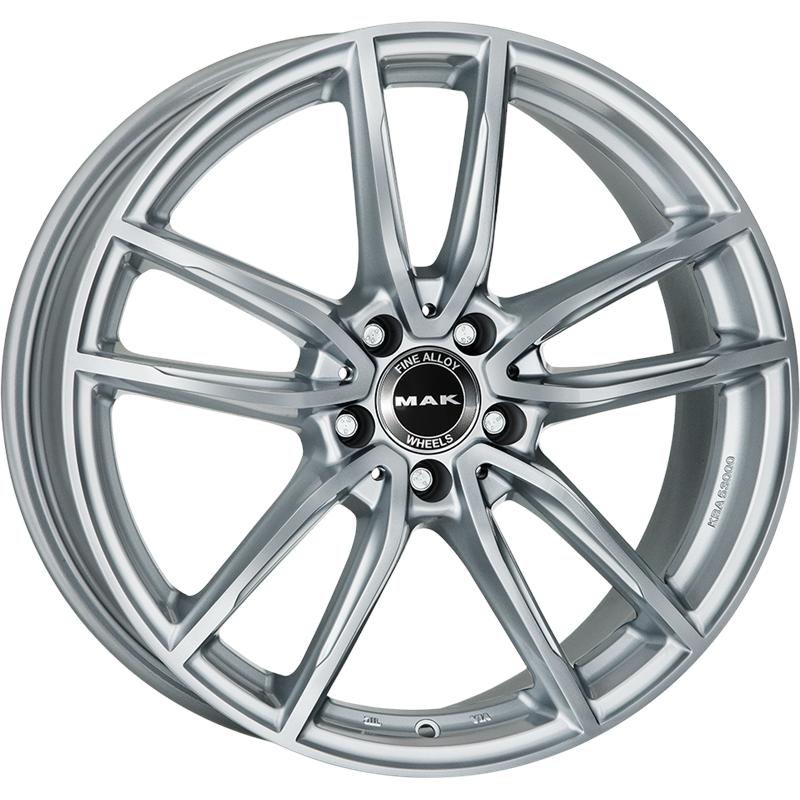 Cerchi in Lega MAK Evo Silver 5 fori 18\" 8X18 ET48 5x112