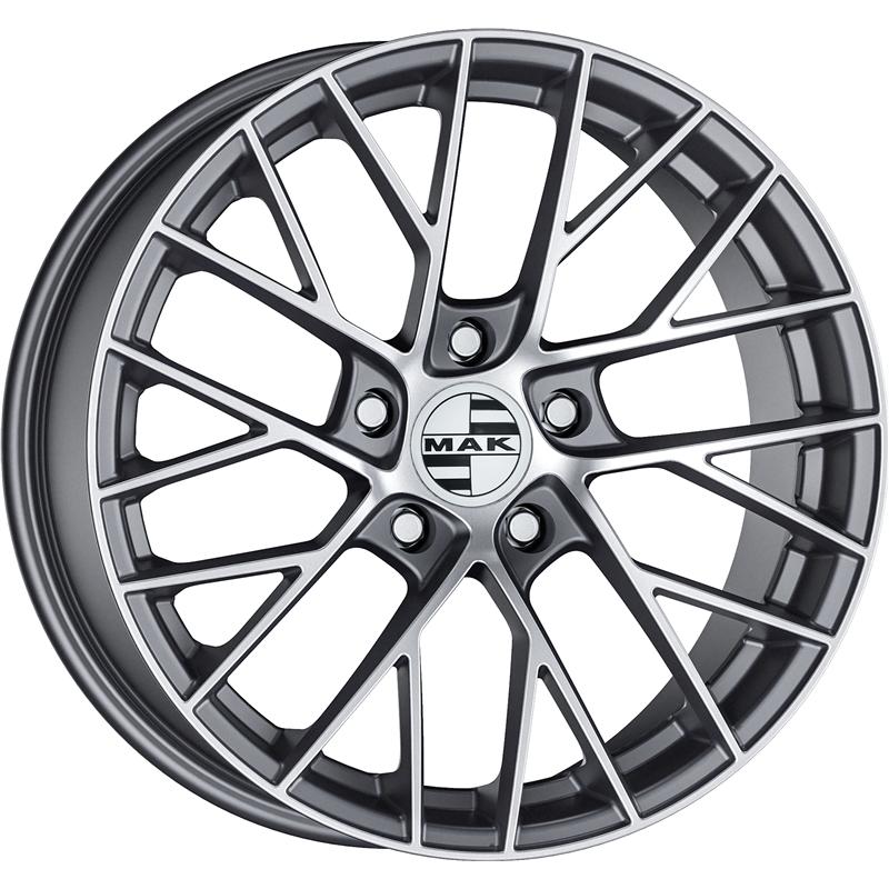 Cerchi in Lega Mak Monaco Gun Metallic Mirror 5 fori 21\" 8.5X21 ET51 5x130