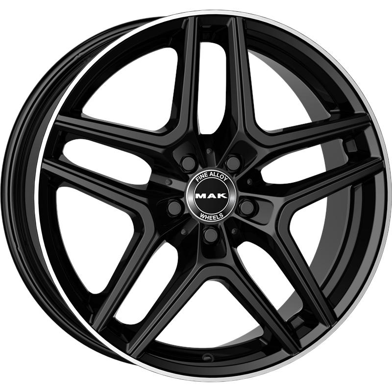 Cerchi in Lega MAK Aurum Gloss Black Mirror Ring 5 fori 19\" 8X19 ET48 5x112