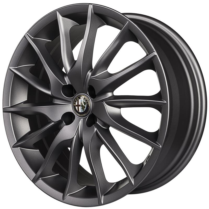Cerchi in Lega ORIGINALE ALFA ROMEO Mito Originale Alfa Romeo Anthracite 4 fori 18\" 7.5X18 ET42 4x98