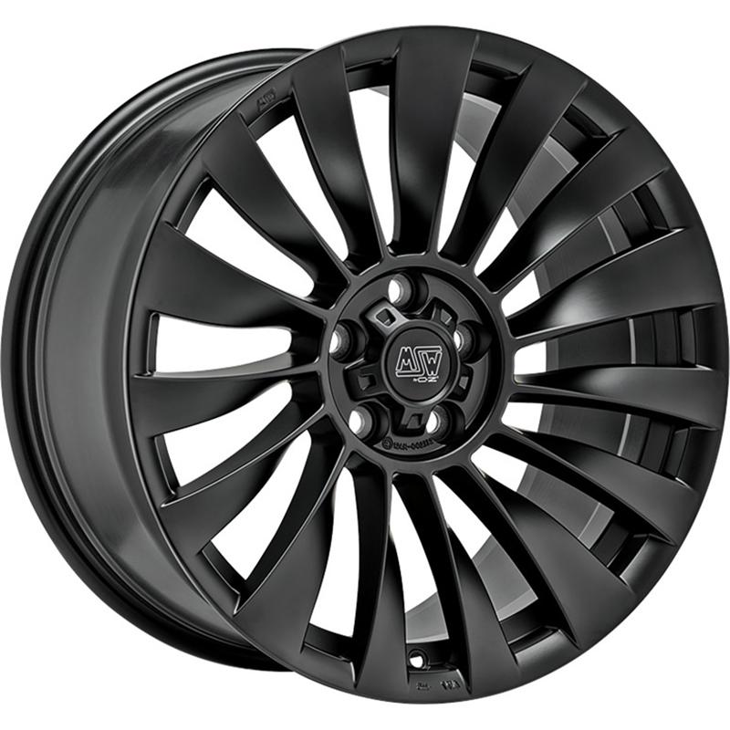 Cerchi in Lega MSW Msw 37-T Matt Black 5 fori 19\" 8.5X19 ET35 5x114.3