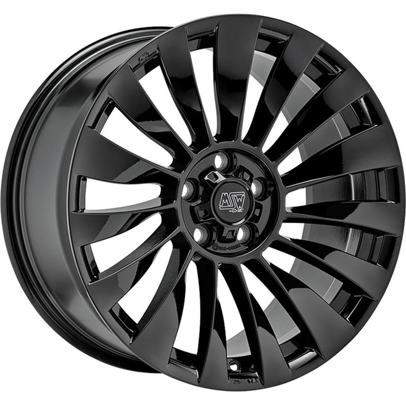 Cerchi in Lega MSW Msw 37-T Glossy Black 5 fori 19\" 8.5X19 ET35 5x114.3