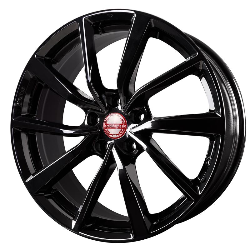 Cerchi in Lega Tecnomagnesio Shake Glossy Black 5 fori 17\" 7X17 ET42 5x112