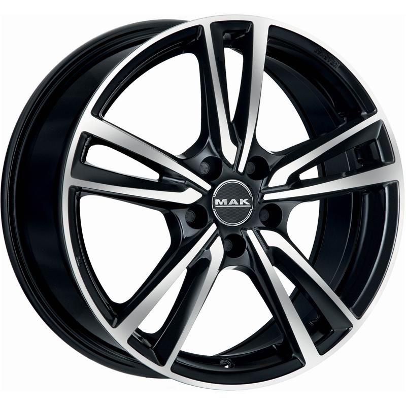 Cerchi in Lega MAK Icona Black Mirror 5 fori 15\" 6X15 ET45 5x100