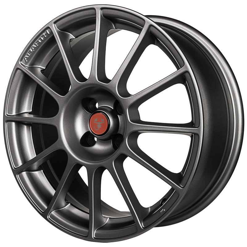 Cerchi in Lega ORIGINALE ABARTH Oe Abarth 500 - Originali Fiat Nuovi Anthracite 4 fori 17\" 7X17 ET35 4x98