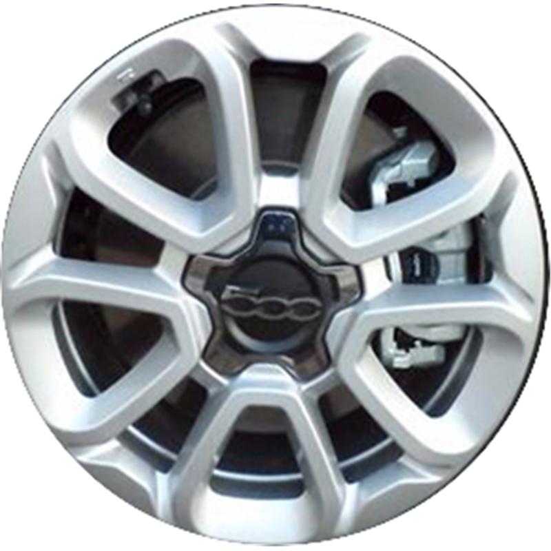 Cerchi in Lega ORIGINALE FIAT Oe 500 X 2 - Originali Fiat Smontato Silver 5 fori 16\" 6.5X16 ET40 5x110
