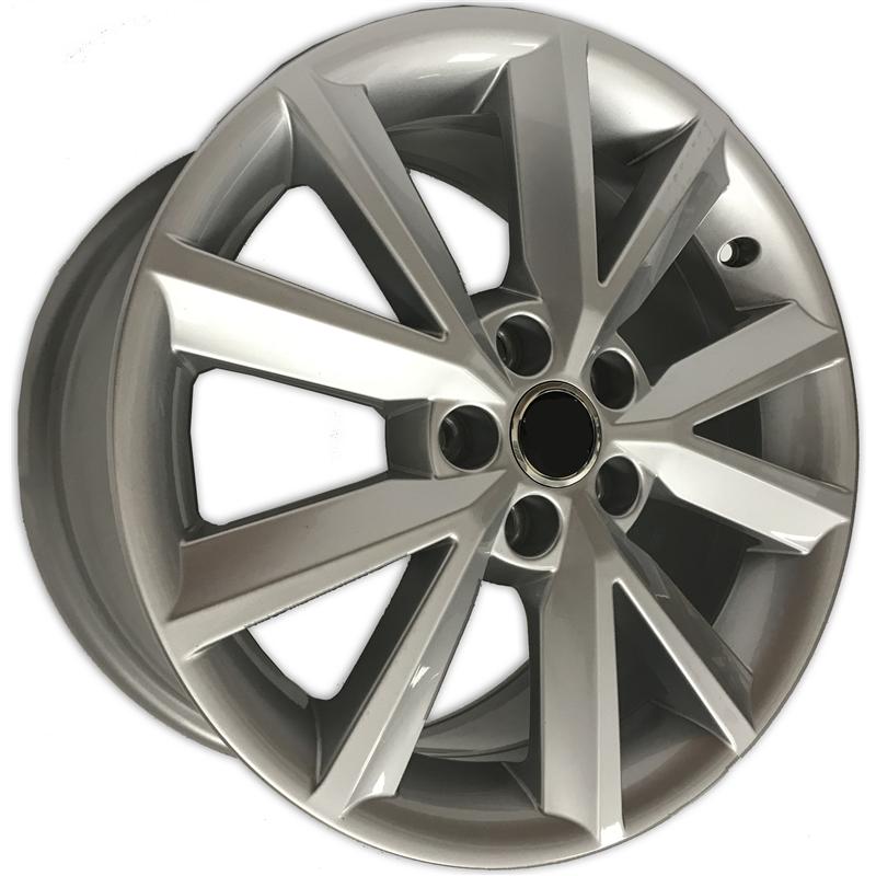 Cerchi in Lega ORIGINALE AUDI VW SEAT SKODA Oe Fabia Hyper Silver 5 fori 16\" 7X16 ET46 5x100