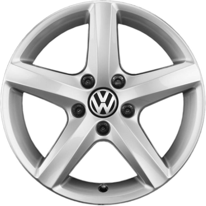 Cerchi in Lega ORIGINALE AUDI VW SEAT SKODA Oe Passat - Originale vw Hyper Silver 5 fori 16\" 6.5X16 ET42 5x112