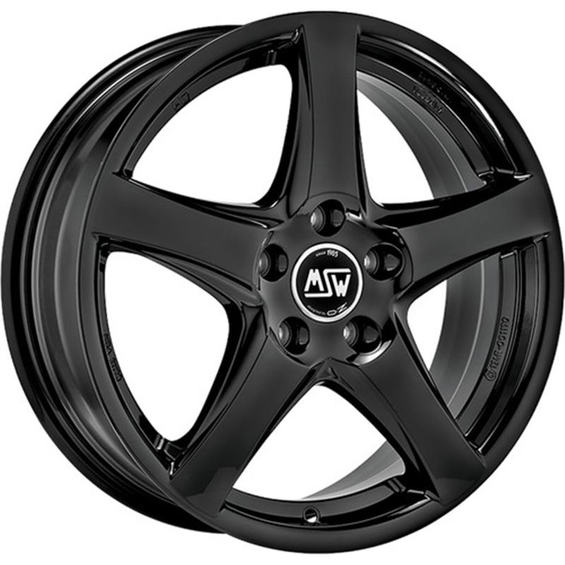 Cerchi in Lega MSW Msw 78 Glossy Black 5 fori 17\" 6.5X17 ET46 5x112