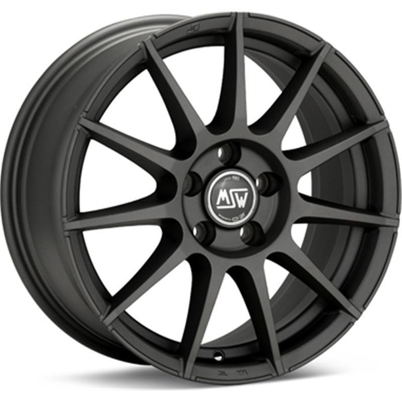Cerchi in Lega MSW Msw 85 Glossy Black 4 fori 17\" 7X17 ET37 4x100