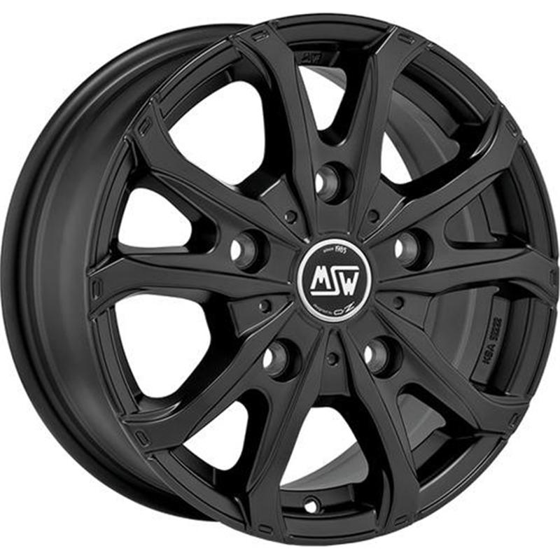Cerchi in Lega Msw Msw 48 Van Matt Black 5 fori 17\" 7X17 ET55 5x160