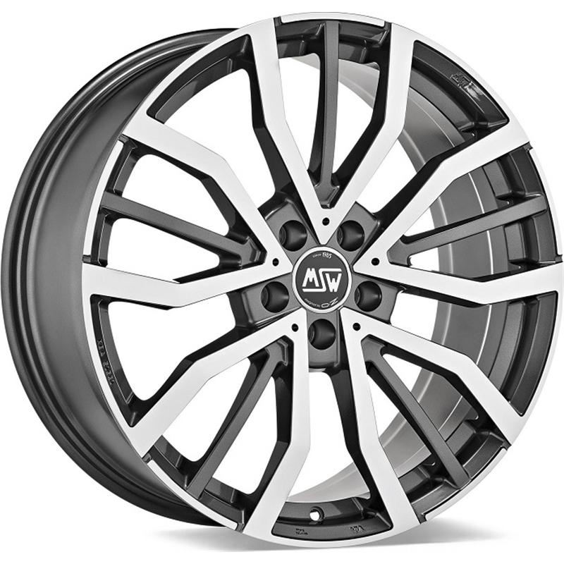 Cerchi in Lega Msw Msw 49 Gloss Gun Metal Full Polished 5 fori 19\" 9X19 ET40 5x114.3
