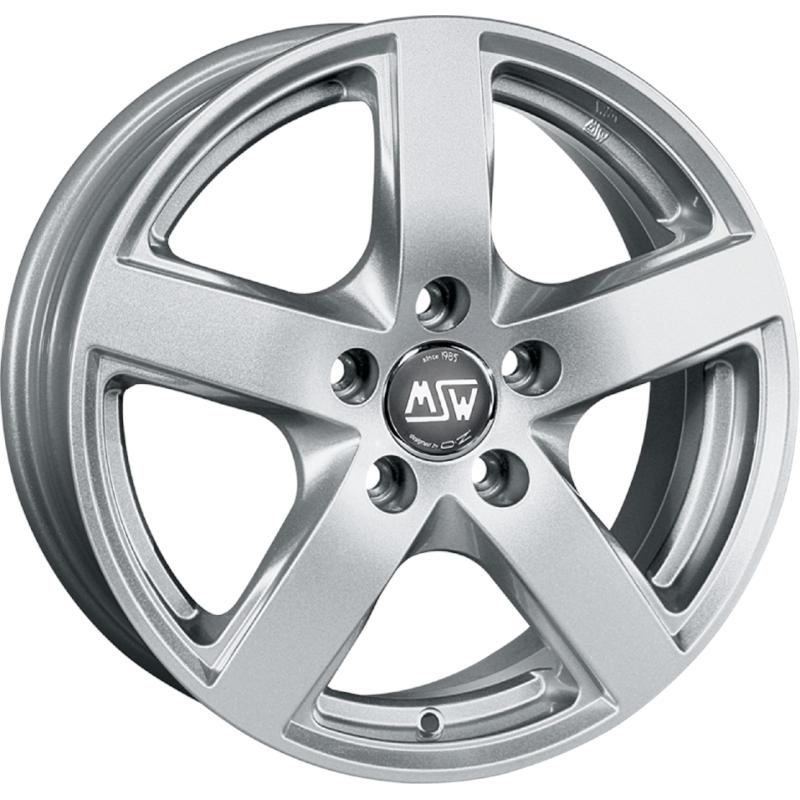 Cerchi in Lega MSW Msw 55 Van Full Silver 5 fori 17\" 7X17 ET49 5x120