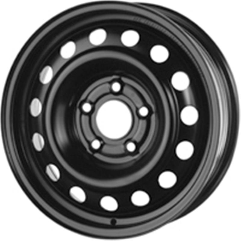 Cerchi in Lega KFZ ALCAR Steel Nero 5 fori 15\" 6X15 ET44 5x114.3
