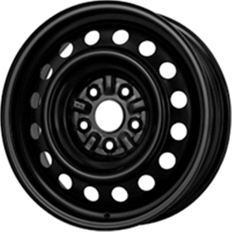 Cerchi in Lega Kfz alcar Steel Nero 5 fori 16\" 6.5X16 ET39 5x114.3
