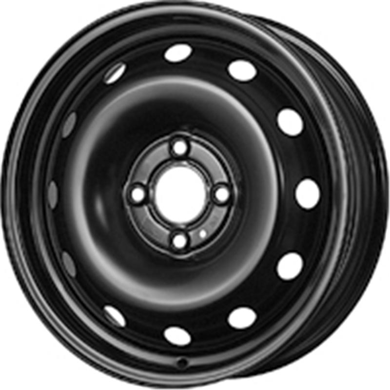 Cerchi in Lega Kfz alcar Steel Nero 4 fori 15\" 6X15 ET50 4x100