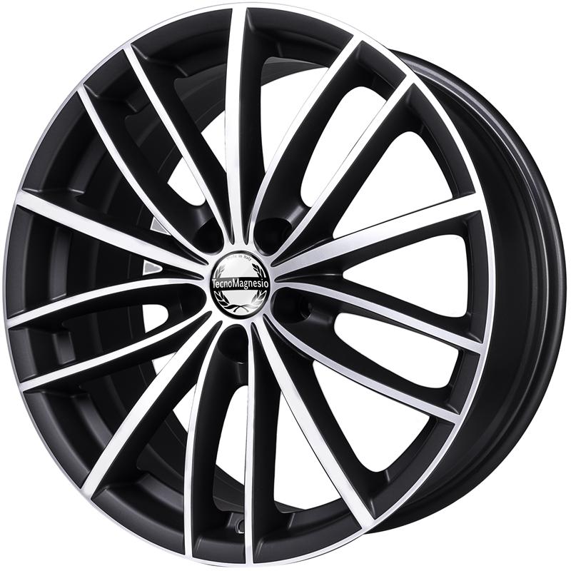 Cerchi in Lega Tecnomagnesio Power Matt Black Mirror 5 fori 16\" 7X16 ET38 5x115