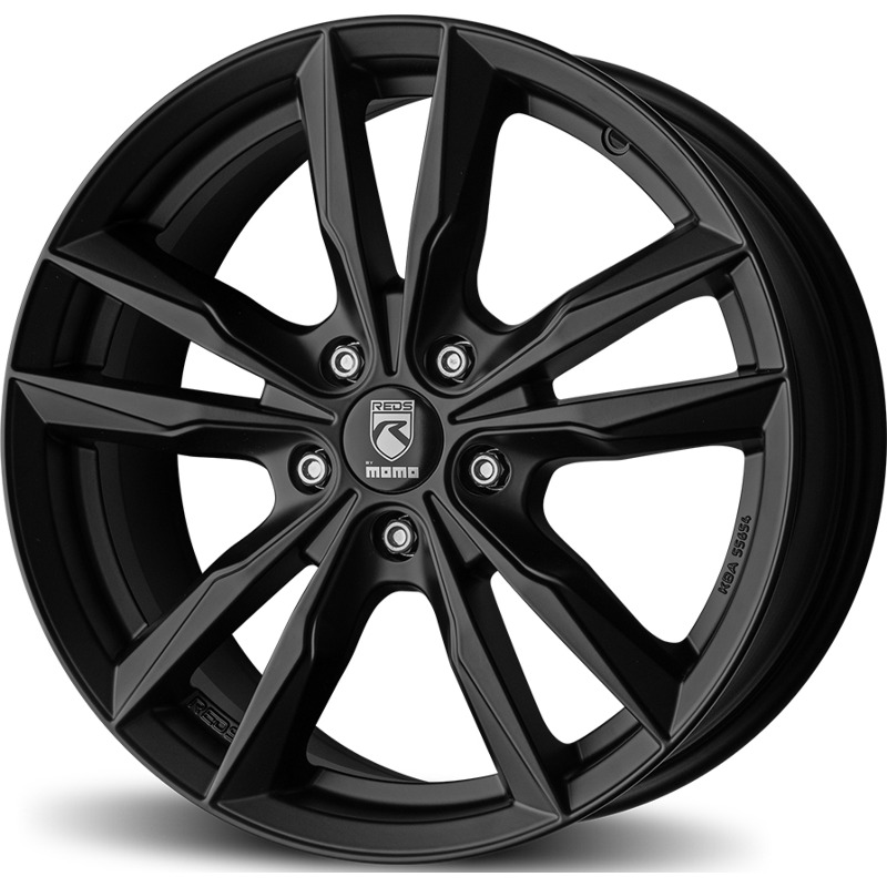 Cerchi in Lega MOMO WHEELS Reds Fast Nero Opaco 5 fori 17\" 7.5X17 ET40 5x100