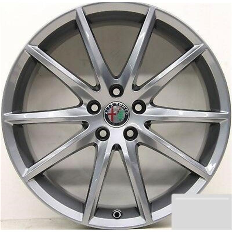 Cerchi in Lega ORIGINALE ALFA ROMEO Stelvio Oe 3 - Originali Alfa Romeo Silver 5 fori 19\" 8X19 ET33 5x110