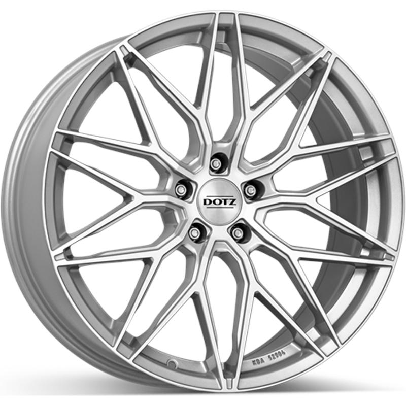 Cerchi in Lega DOTZ Suzuka Silver Polished 5 fori 18\" 8X18 ET45 5x108