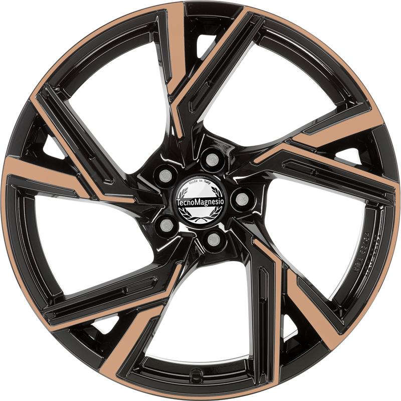 Cerchi in Lega Tecnomagnesio Master Black Copper 5 fori 18\" 8X18 ET43 5x112