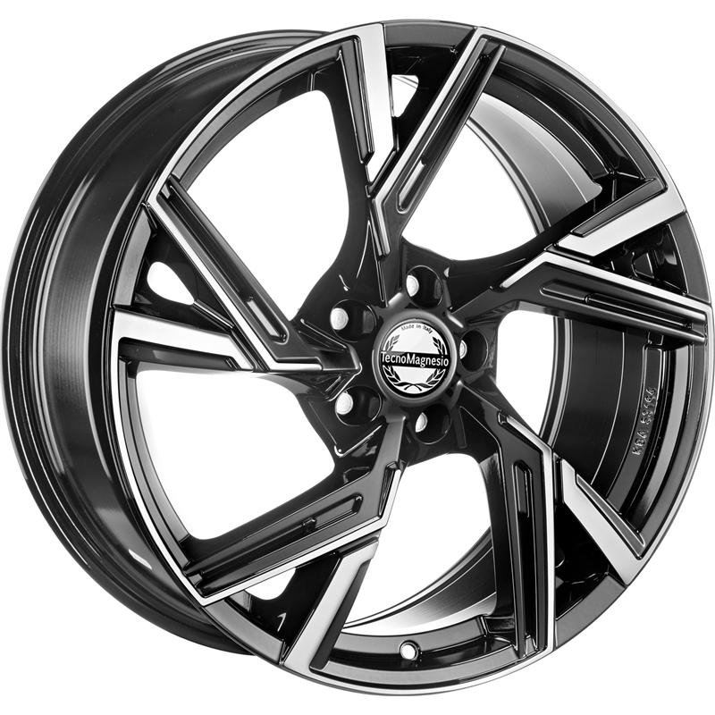 Cerchi in Lega Tecnomagnesio Master Black Polished 5 fori 19\" 8.5X19 ET45 5x114.3