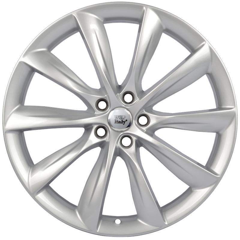 Cerchi in Lega Wsp italy W1402 A. Volta Silver 5 fori 22\" 9X22 ET35 5x120
