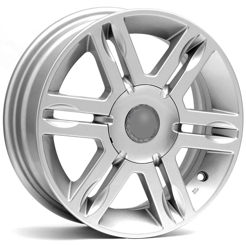 Cerchi in Lega WSP ITALY W155 Amburgo Silver 4 fori 14\" 5X14 ET38 4x98