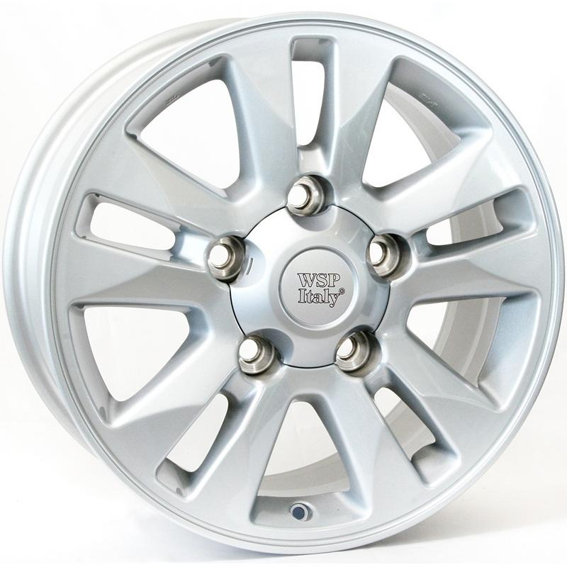 Cerchi in Lega WSP ITALY W1758 Jeddah Silver 5 fori 17\" 8X17 ET60 5x150