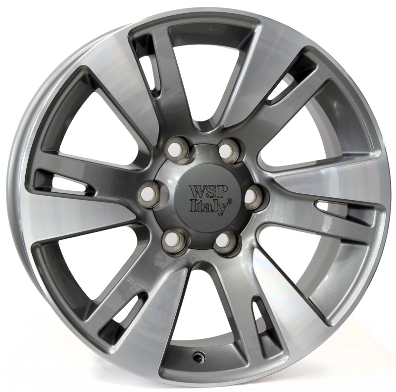 Cerchi in Lega WSP ITALY Goya17to65 Goya Hyper Silver 6 fori 18\" 7.5X18 ET25 6x140