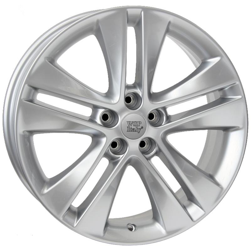 Cerchi in Lega WSP ITALY Kind25op07 Kind Hyper Silver 5 fori 17\" 7X17 ET44 5x115