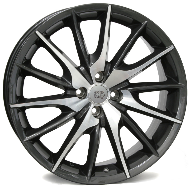 Cerchi in Lega WSP ITALY W254 Fire Mito Anthracite 4 fori 18\" 7.5X18 ET42 4x98