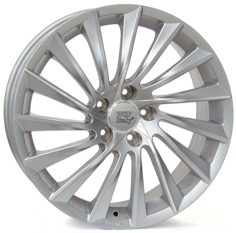 Cerchi in Lega WSP ITALY W256 Giulietta Silver Polished 5 fori 18\" 7.5X18 ET41 5x110