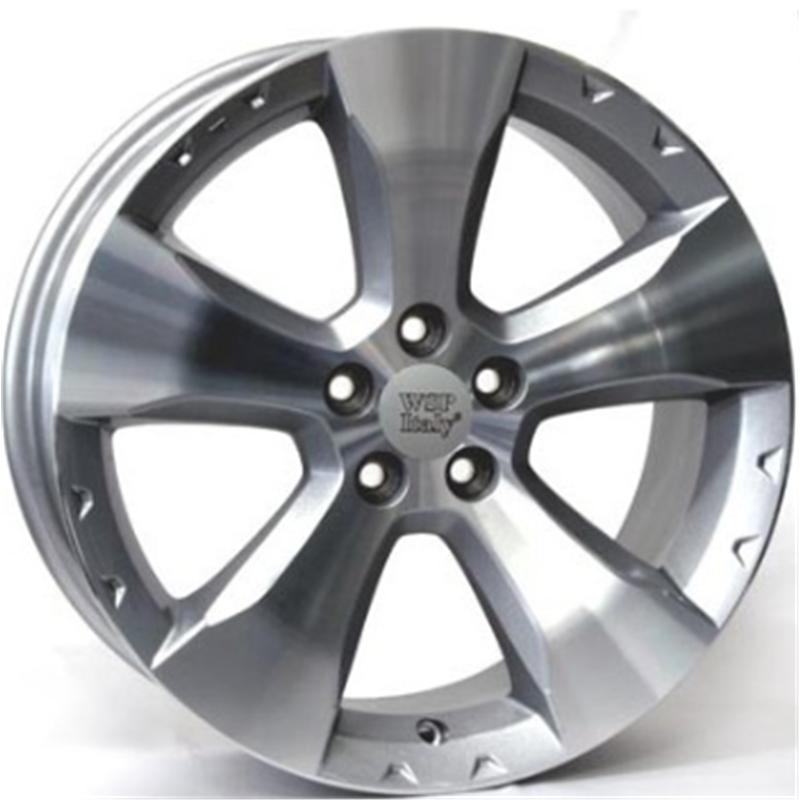 Cerchi in Lega WSP ITALY W2702 Sendai / Forester Silver Polished 5 fori 17\" 7X17 ET48 5x100