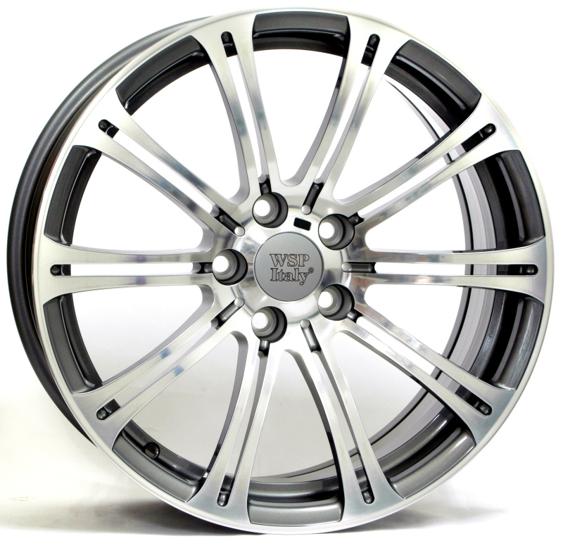 Cerchi in Lega WSP ITALY W670 M3 Luxor Anthracite 5 fori 19\" 8.5X19 ET12 5x120
