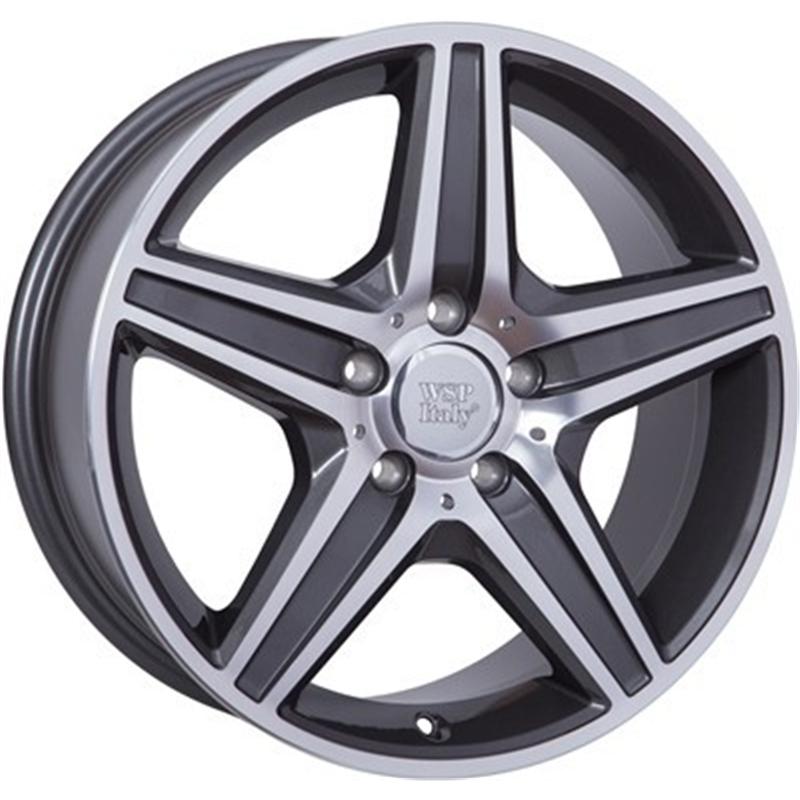 Cerchi in Lega WSP ITALY W758 Amg Capri Anthracite 5 fori 18\" 8X18 ET34 5x112