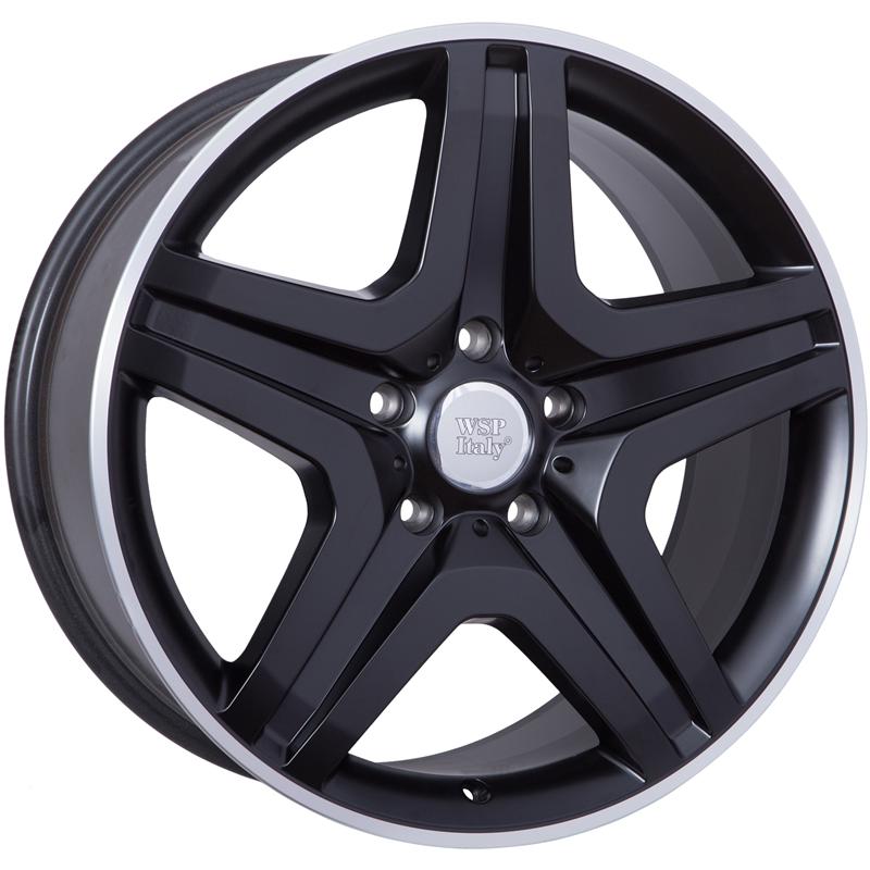 Cerchi in Lega WSP ITALY W775 Miyagi Dull Black 5 fori 20\" 9.5X20 ET50 5x130
