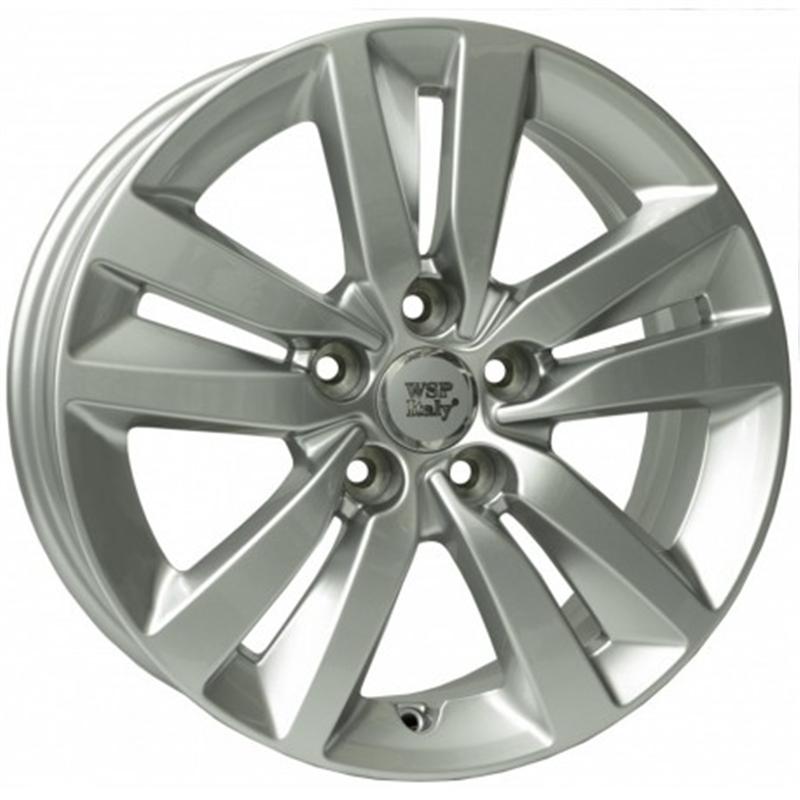 Cerchi in Lega WSP ITALY W854 Lione Silver 5 fori 16\" 7X16 ET44 5x108