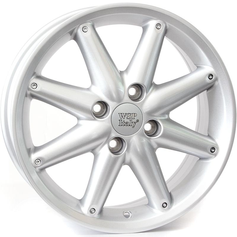 Cerchi in Lega WSP ITALY W952 Siena Silver 4 fori 16\" 6.5X16 ET53 4x108